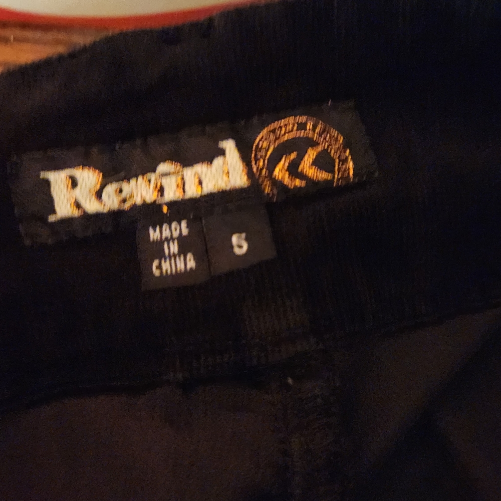 Rewind Black A-Line Corduroy Knee-Length Skirt Sz 5 EUC Countrycore - Picture 4 of 11